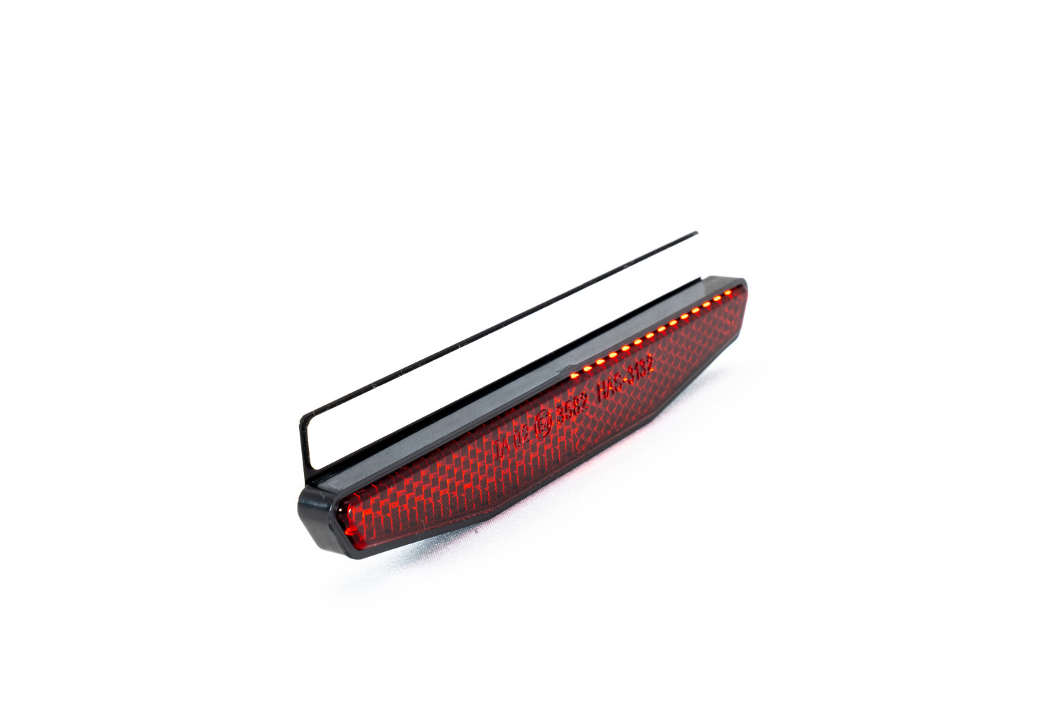 Roter rechteckiger Reflektor, selbstklebend, 69 mm x 31,5 mm